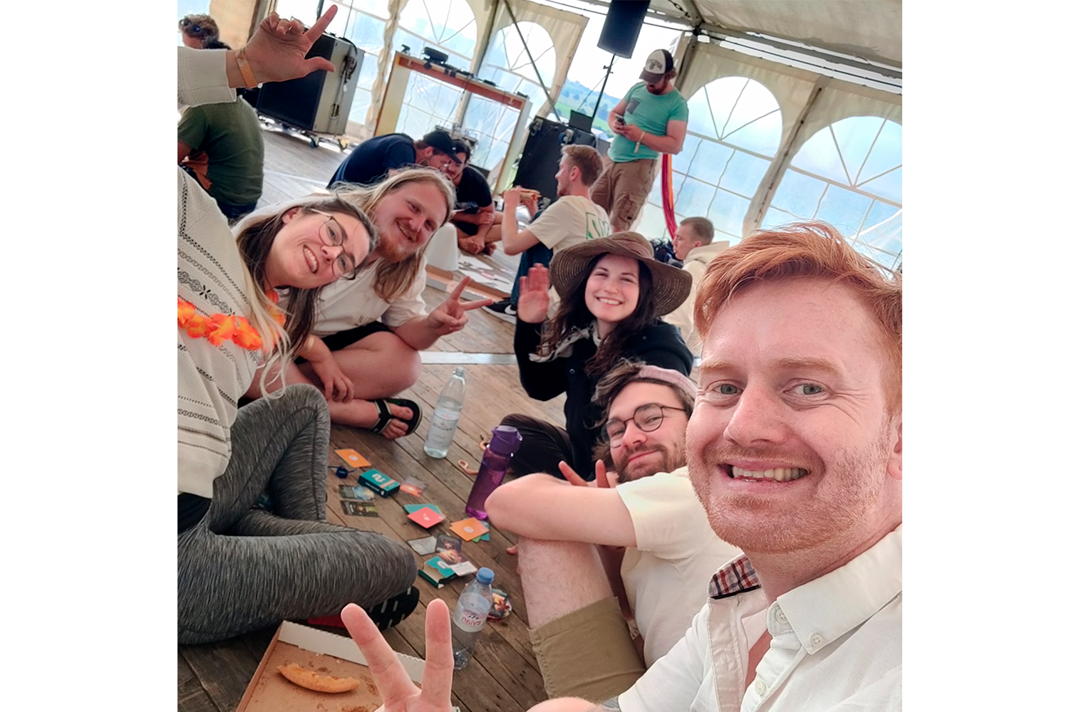 social shuffle at roskilde festival, playing social shuffle