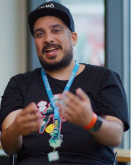 a picture of Samir Arabi-Eter, Project Leader visionary, taken at malmö game week